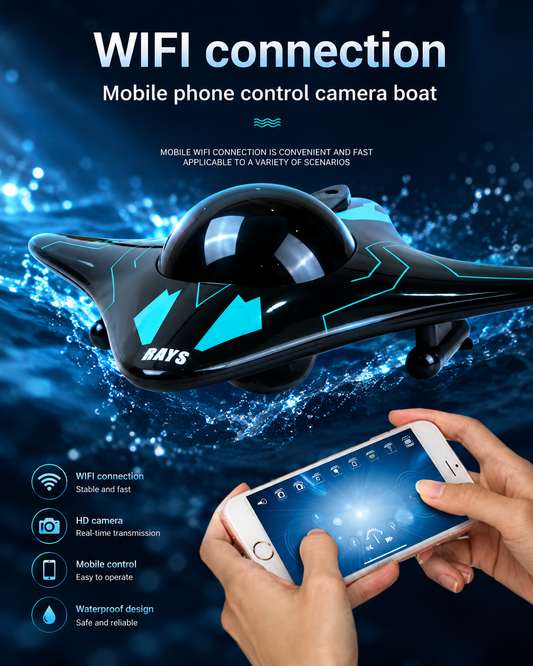 WiFi RC Camera Boat – Smartphone-Controlled Underwater View
