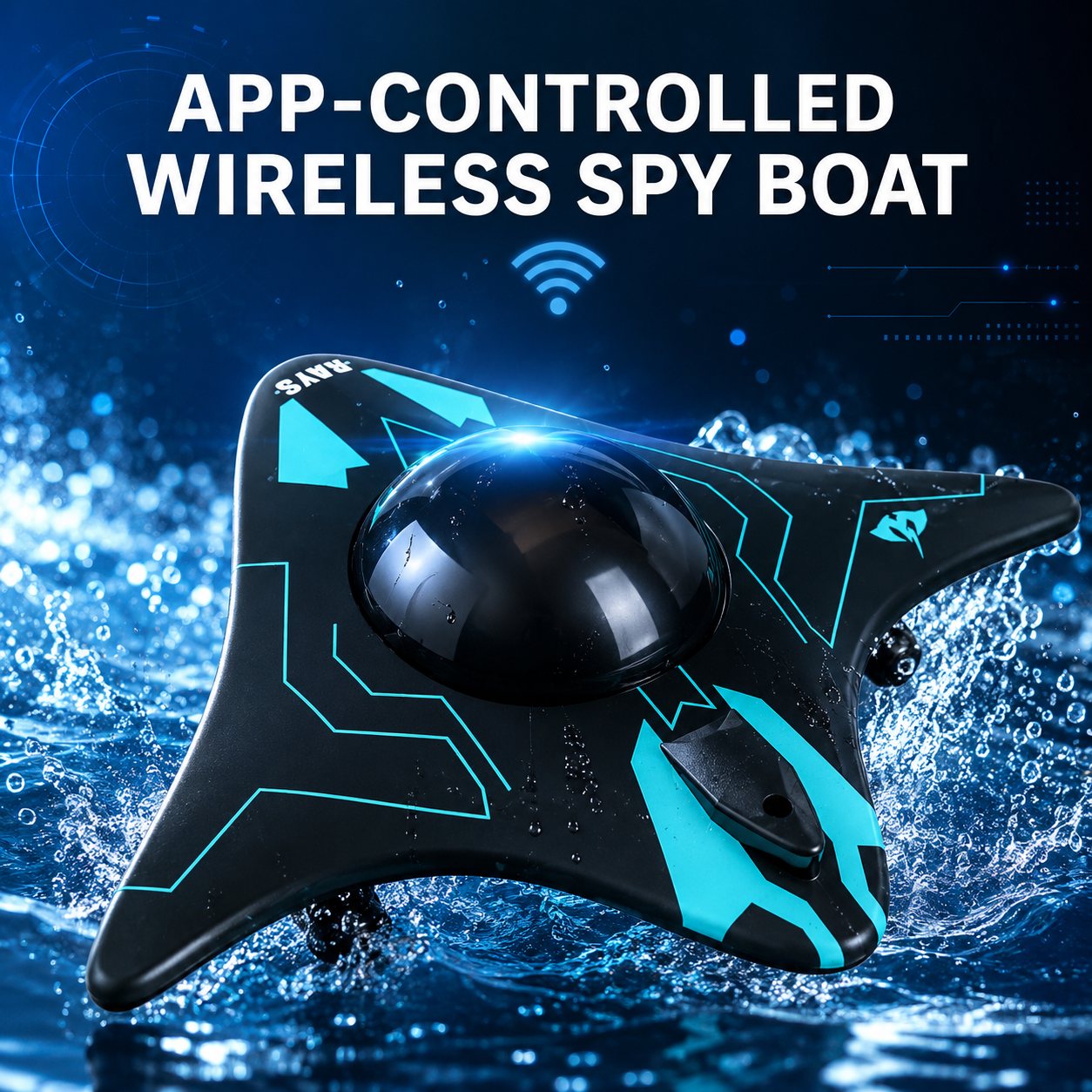 WiFi RC Camera Boat – Smartphone-Controlled Underwater View